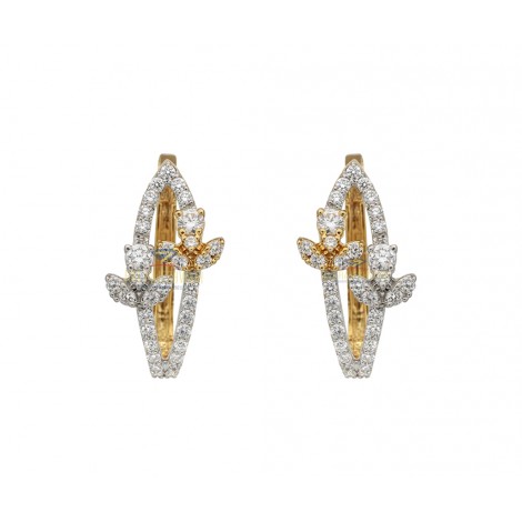 Daily Wear  Diamond Earrings in 18kt Gold